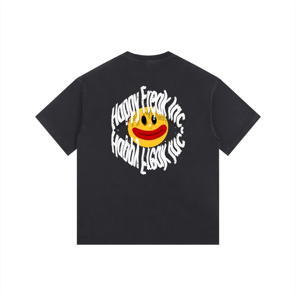 Washed Oversized Happy Freak T-Shirt