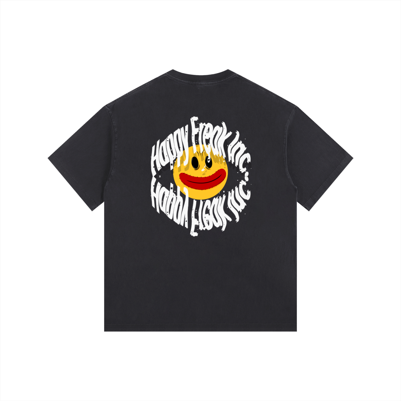 Washed Oversized Happy Freak T-Shirt