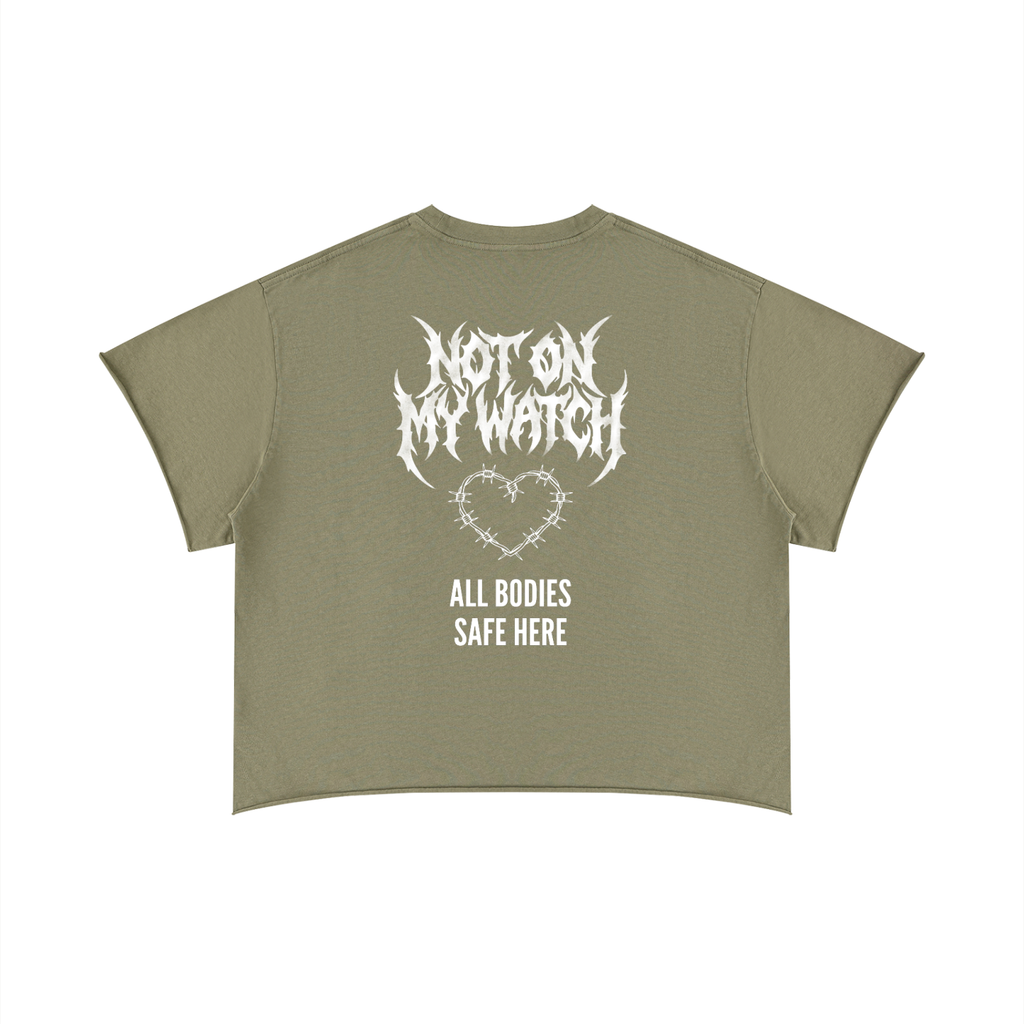 Unisex Boxy Raw Edge T-Shirt