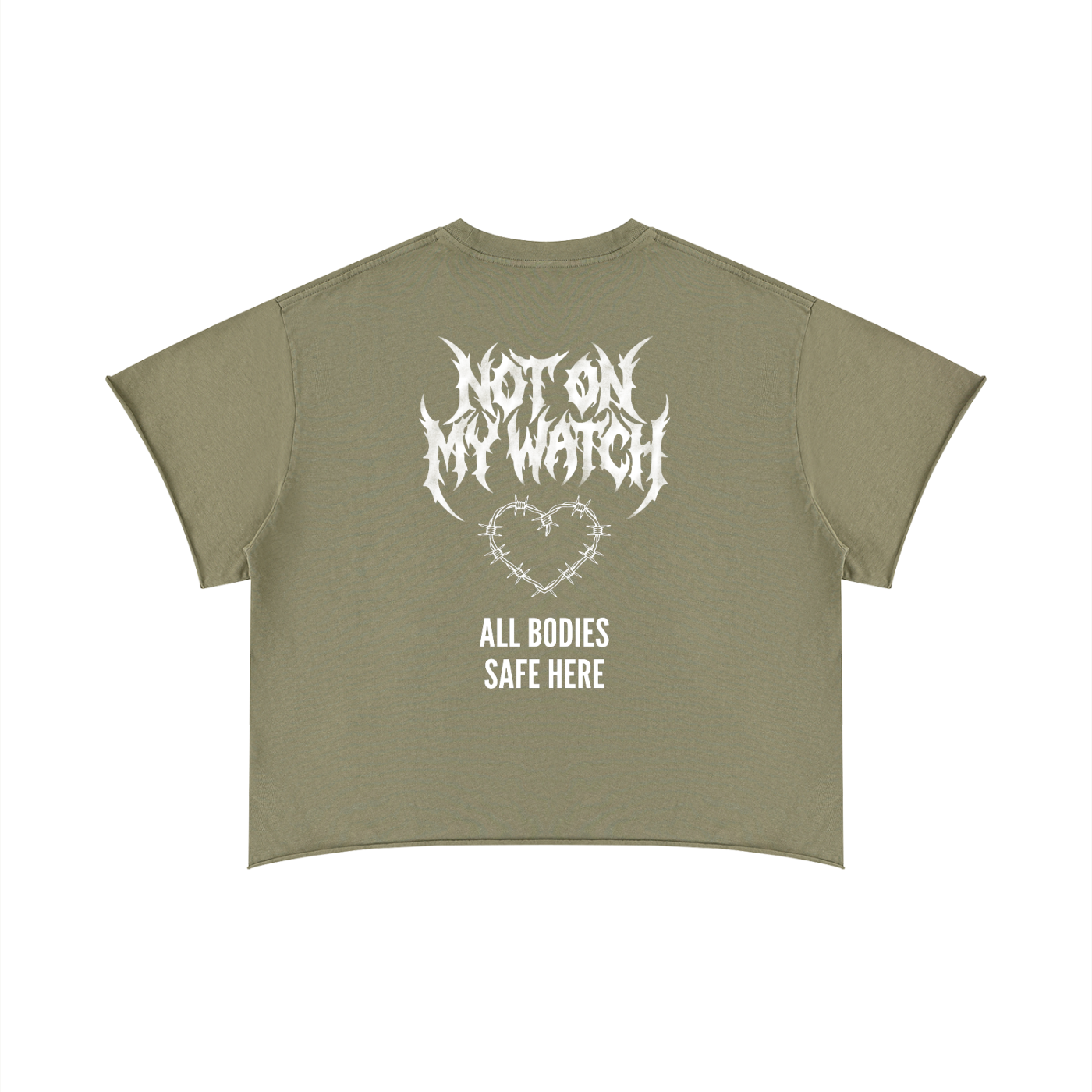 Unisex Boxy Raw Edge T-Shirt