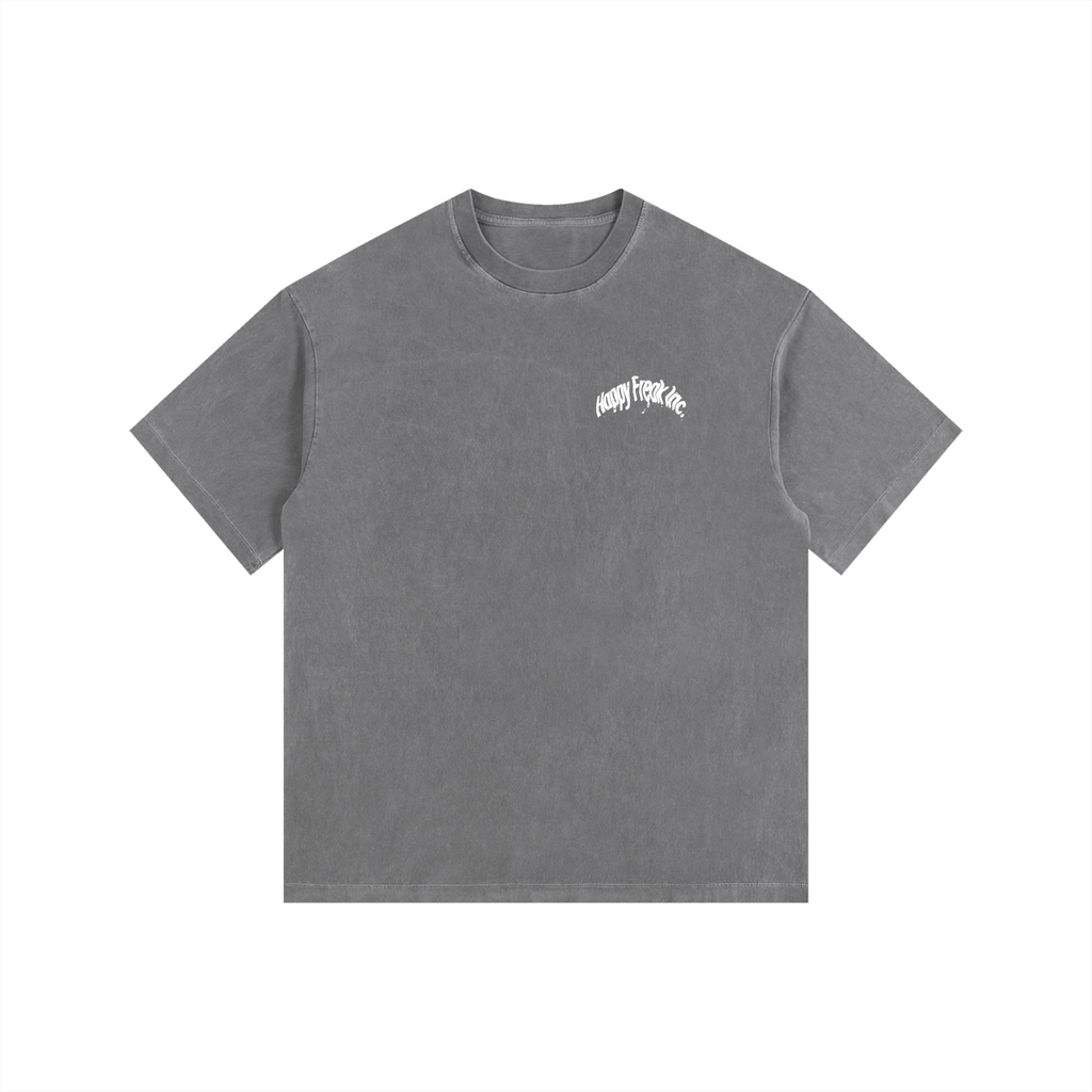 Washed Oversized Happy Freak T-Shirt