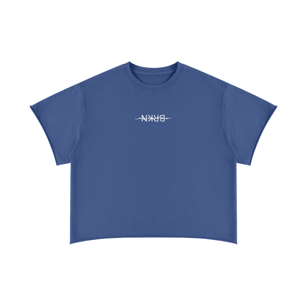 Unisex Boxy Raw Edge T-Shirt