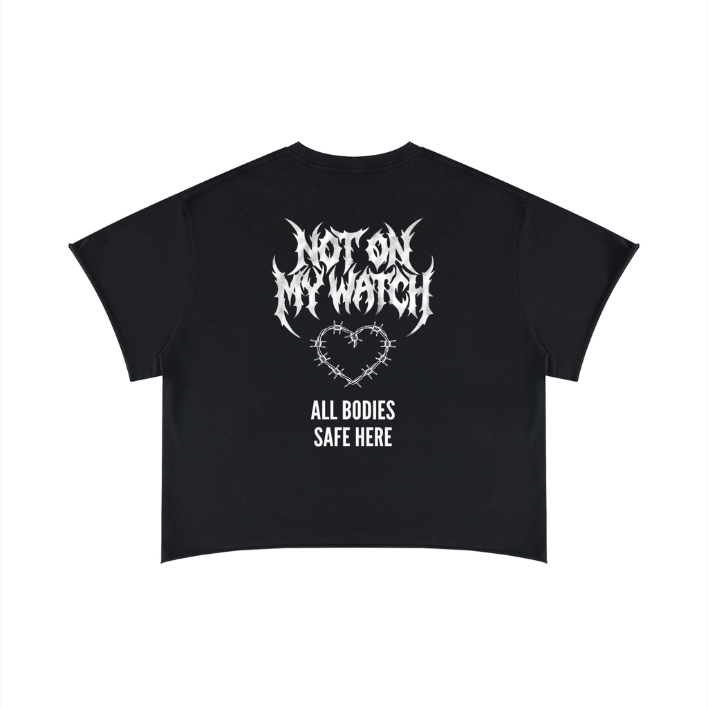Unisex Boxy Raw Edge T-Shirt