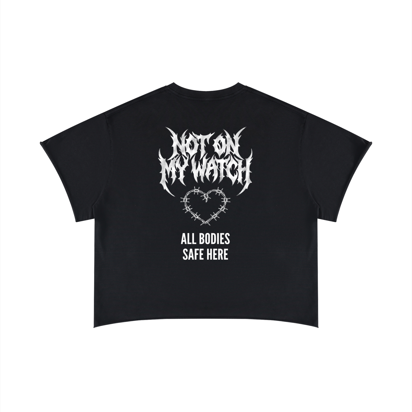 Unisex Boxy Raw Edge T-Shirt
