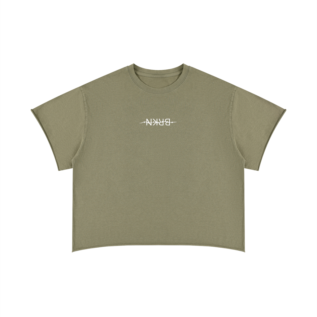 Unisex Boxy Raw Edge T-Shirt