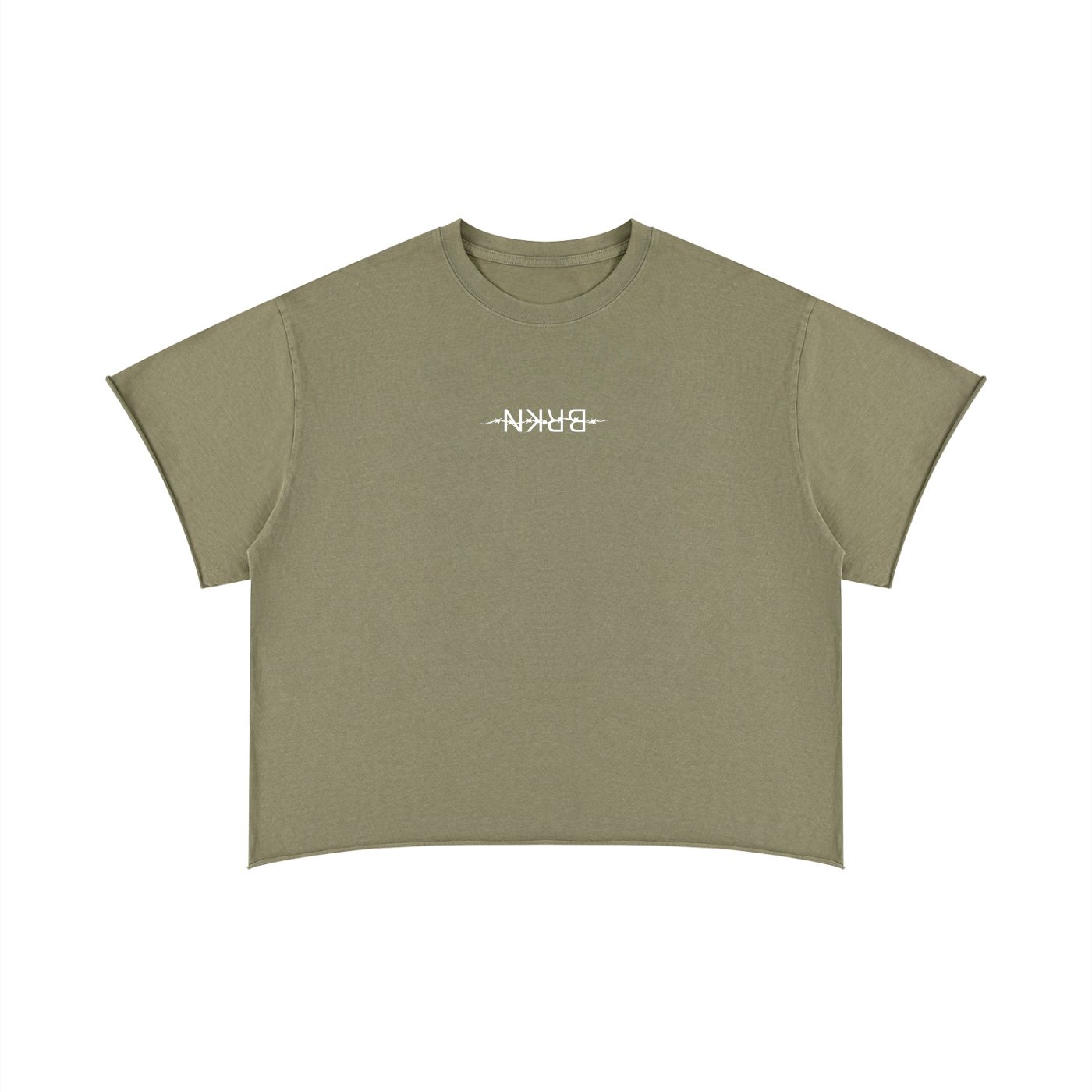 Unisex Boxy Raw Edge T-Shirt