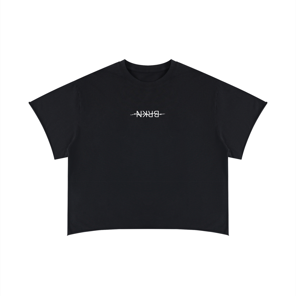 Unisex Boxy Raw Edge T-Shirt