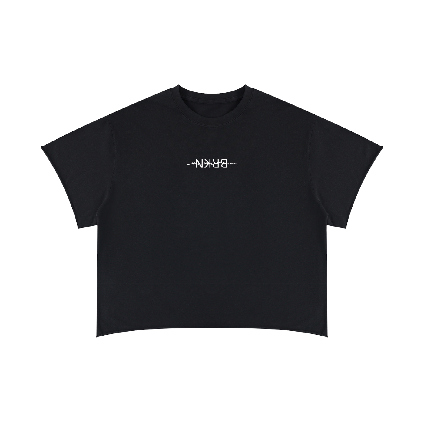 Unisex Boxy Raw Edge T-Shirt